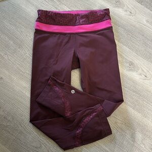 Lululemon Burgundy Leggings